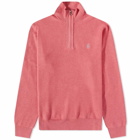 Polo Ralph Lauren Men's Quarter-Zip Sweat in Red Sky Heather