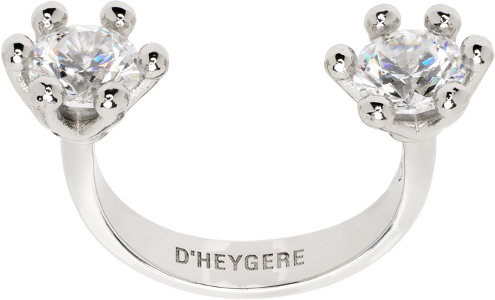 Photo: D'heygere Silver 'Toi et Moi' Ring