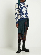 CHARLES JEFFREY LOVERBOY - Logo Wool & Recycled Poly Knit Sweater