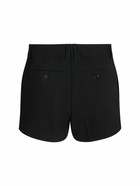 AMI PARIS - Wool Crepe Mini Shorts