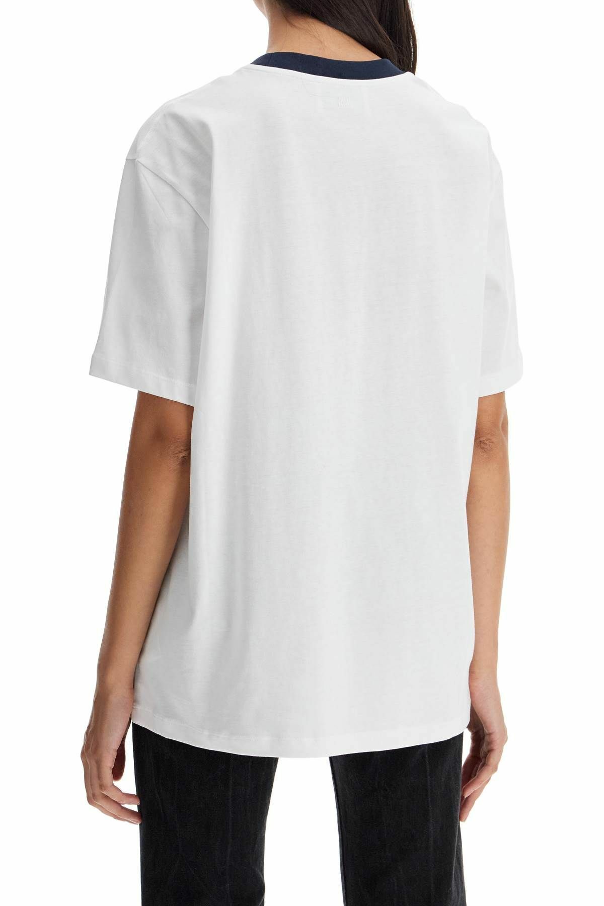 AMI ALEXANDRE MATIUSSI t-shirt with logo print White