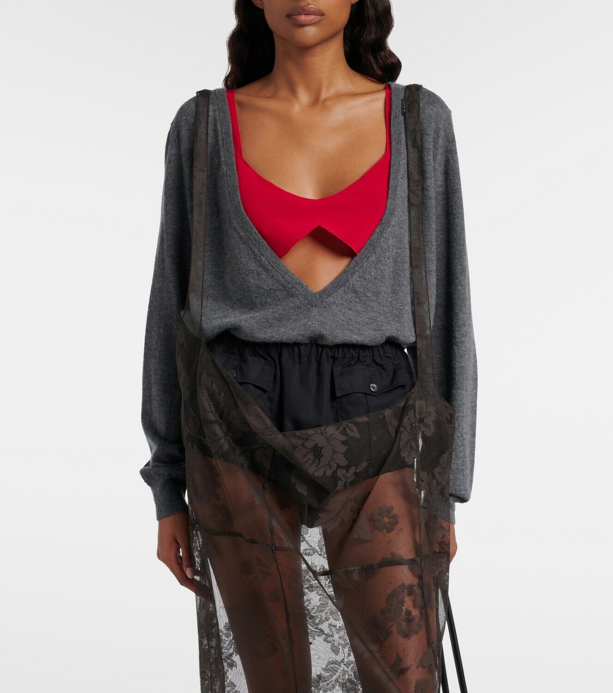 Prada Silk crêpe de chine bra top