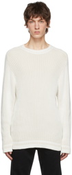 Tom Wood Off-White Cotton Sweater