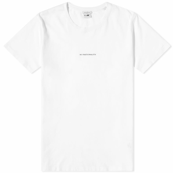 Photo: NN07 Men's Ethan Logo T-Shirt in White