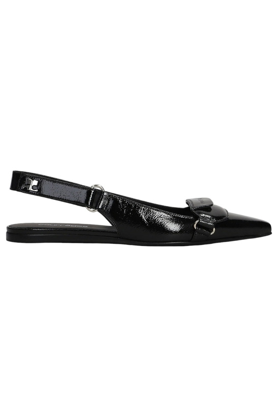 Photo: Courrèges Ballet Flats In Black Leather