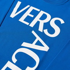 Versace Men's Bold Logo Crew Sweat in Blue/White