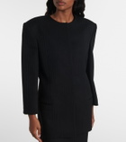 Calvin Klein Collection Ribbed-knit wool blazer