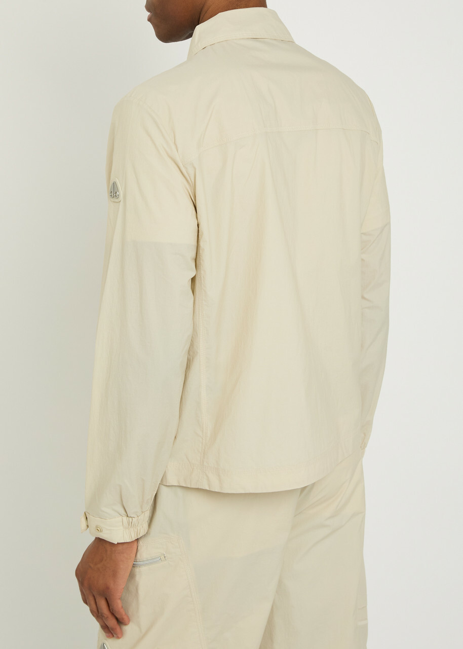 Moose Knuckles Topflight Shell Overshirt Cream