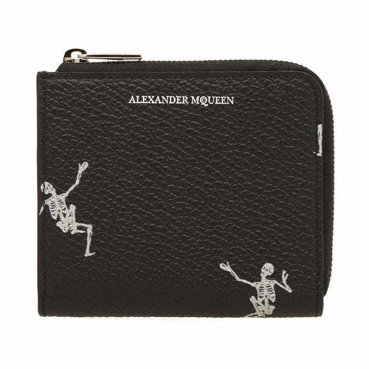 Photo: Alexander McQueen Dancing Skeleton Small Zip Pouch Wallet