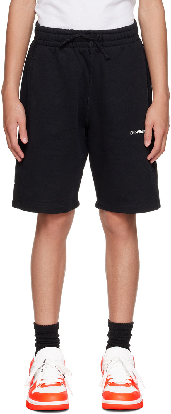 Off-White Kids Black Rubber Arrow Shorts