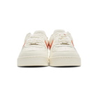 Nike White and Orange Air Force 1 07 Craft Sneakers