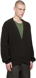 LEMAIRE Brown Chunky Cardigan