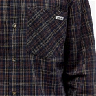 Polar Skate Co. Men's Mitchell Flannel Shirt in Navy/Brown