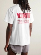 Y,IWO - Big Three Printed Cotton-Jersey T-Shirt - White