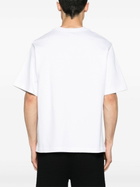 Casablanca White Logo Embroidery Organic Cotton T-Shirt