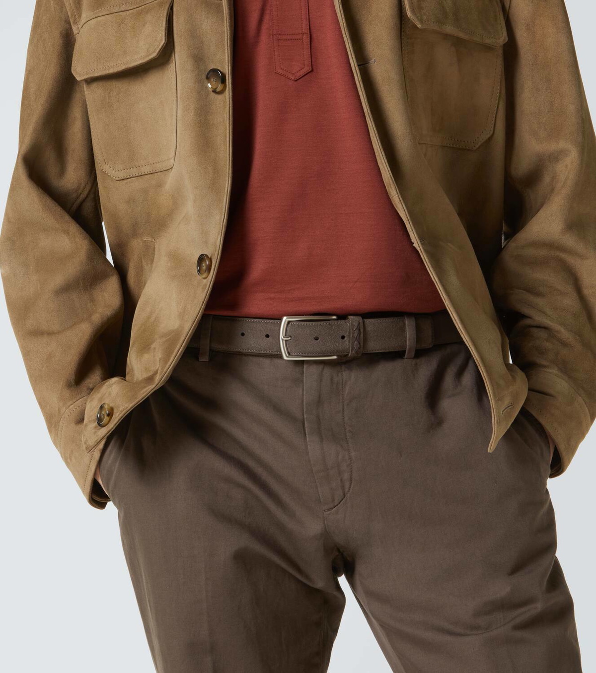 Zegna Suede belt