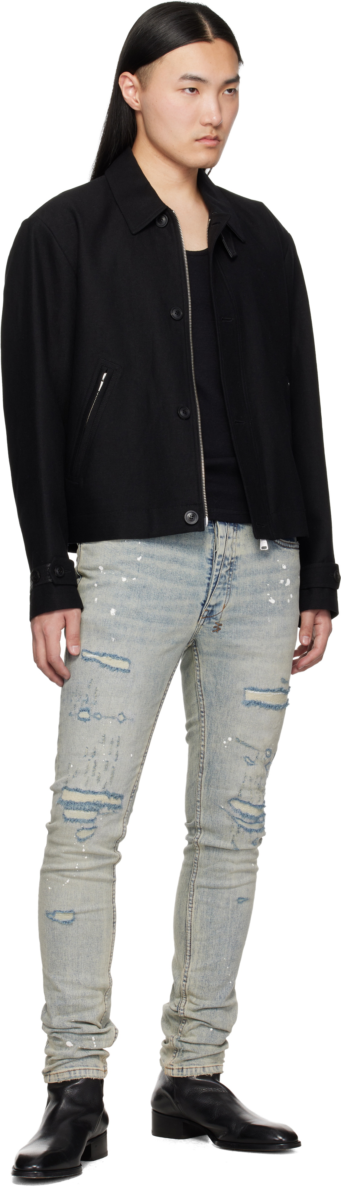 Ksubi Blue Van Winkle Paint Summer Jeans