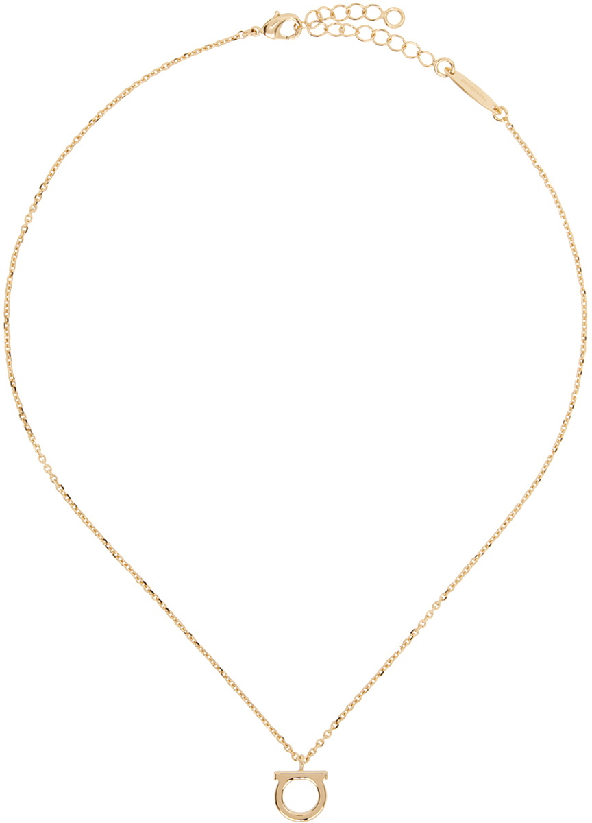 Ferragamo Gold Gancini Necklace