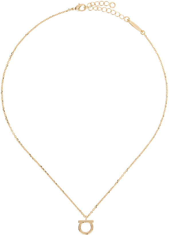 Photo: Ferragamo Gold Gancini Necklace