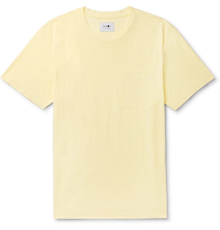 Photo: NN07 - Aspen Slub Cotton-Jersey T-Shirt - Yellow
