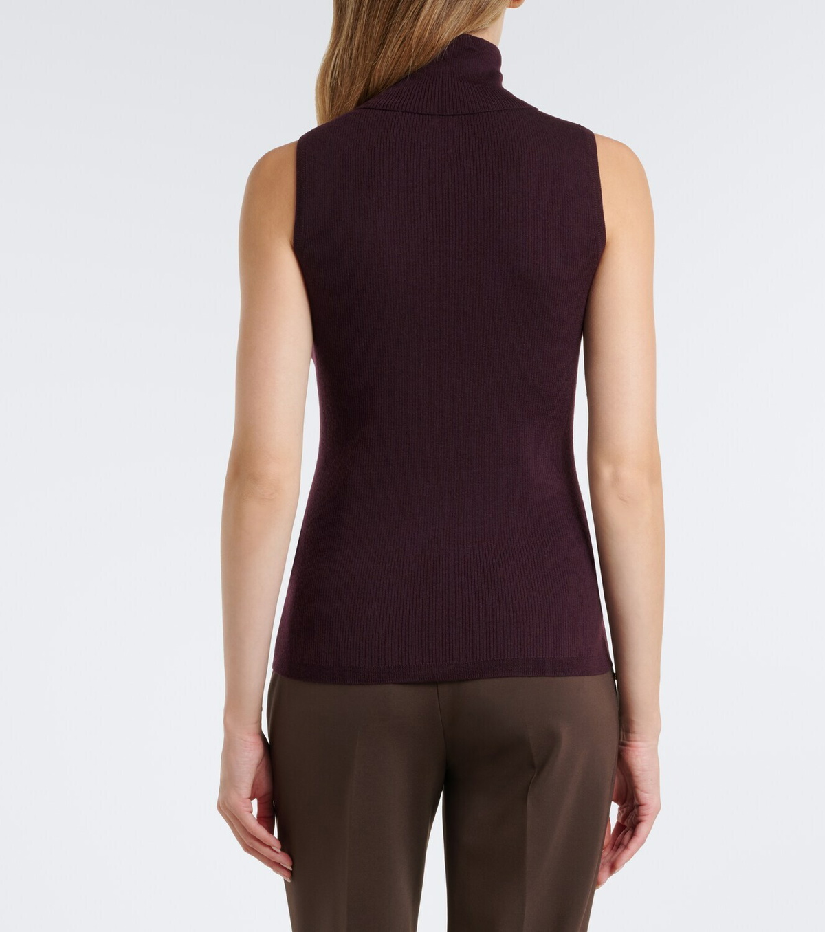 Jardin des Orangers Ribbed-knit virgin wool turtleneck top