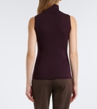 Jardin des Orangers Ribbed-knit virgin wool turtleneck top