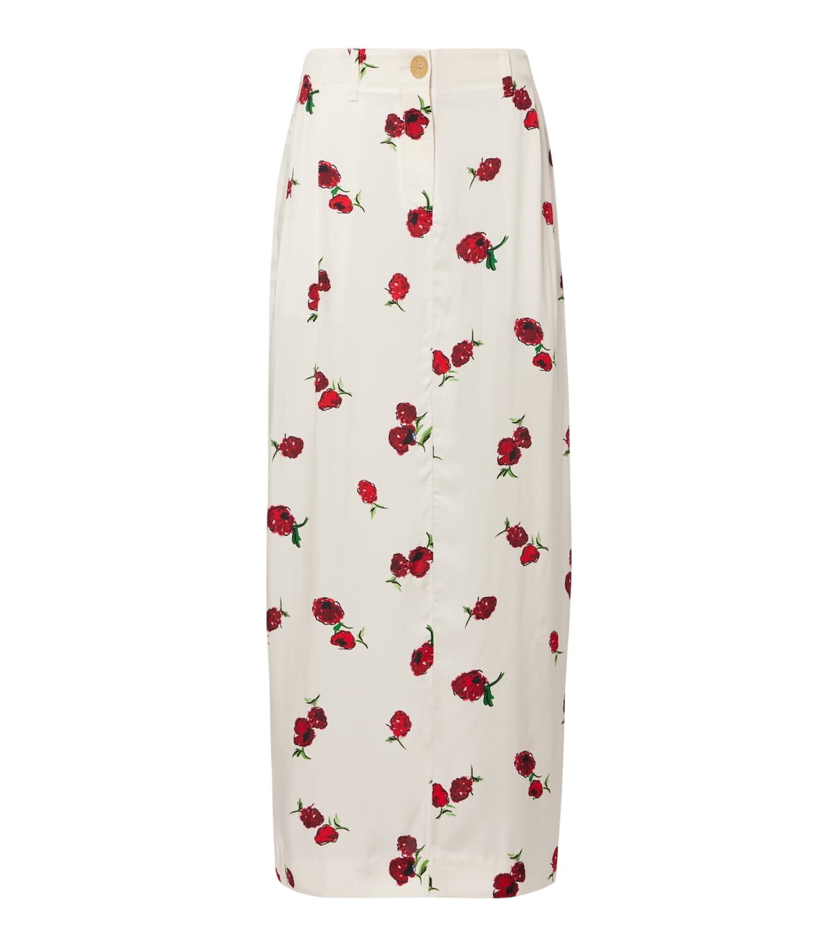 Khaite lucian White Silk Skirt Khaite