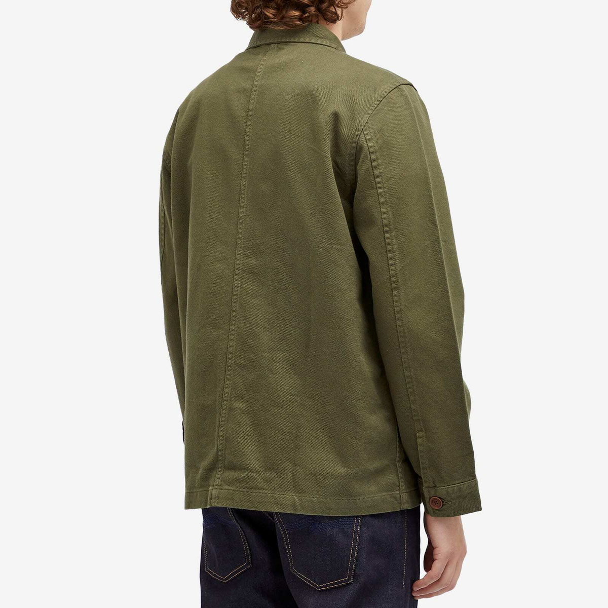 Nudie Jeans Co Men's Nudie Barney Worker Jacket in Olive