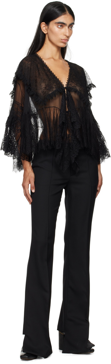 Chloé Black Pinched Seam Trousers