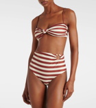 Johanna Ortiz Striped bikini top