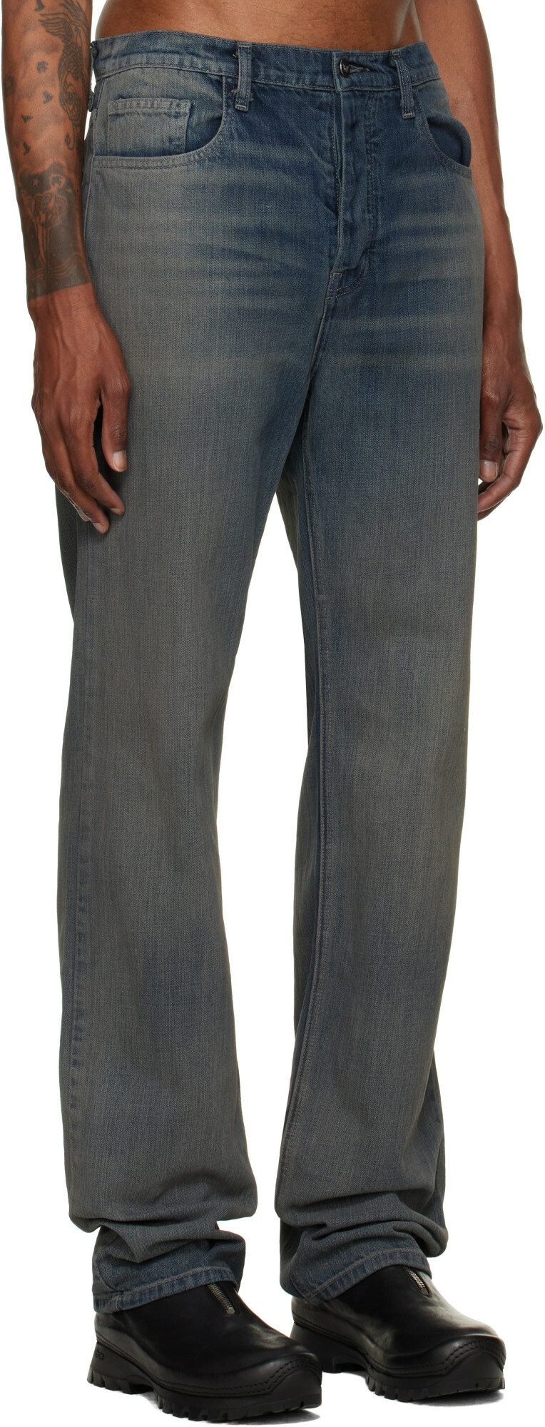 ALEXANDER DIGENOVA Blue Straight Leg Jeans
