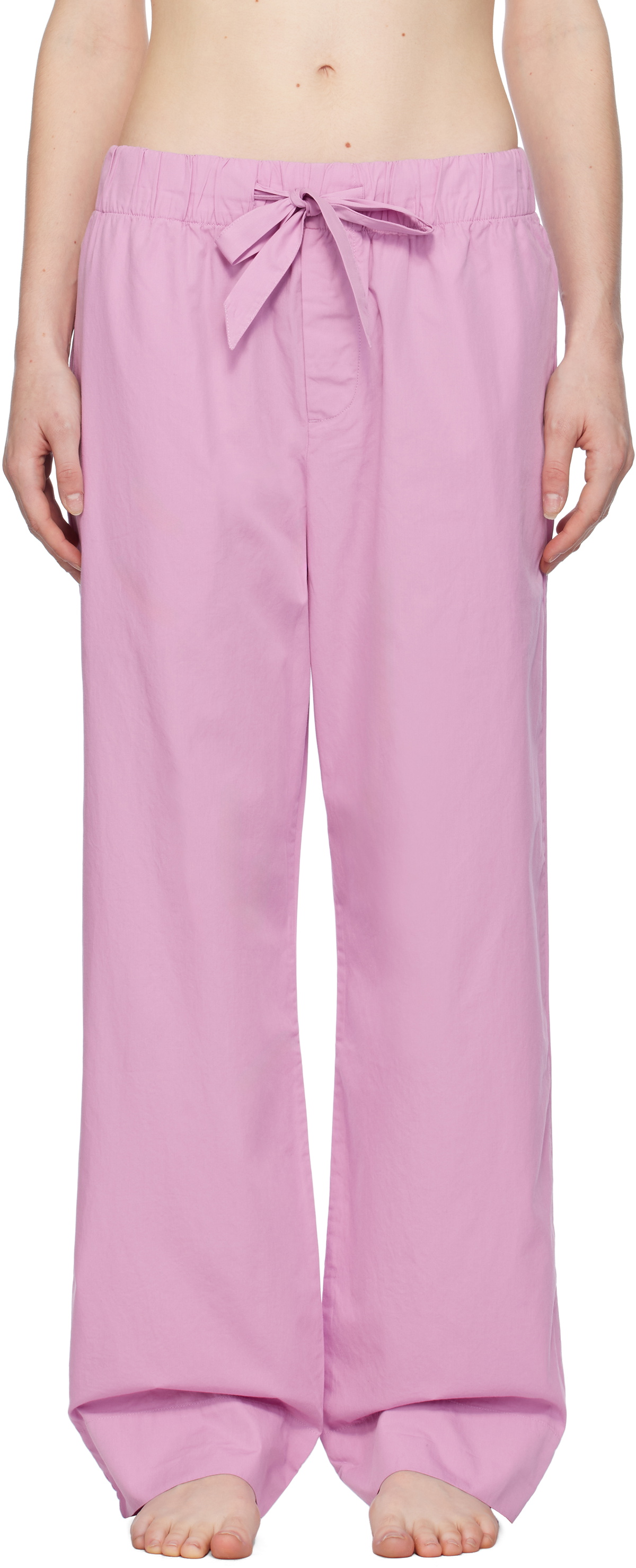 Tekla Pink Poplin Pyjama Pants Tekla Fabrics