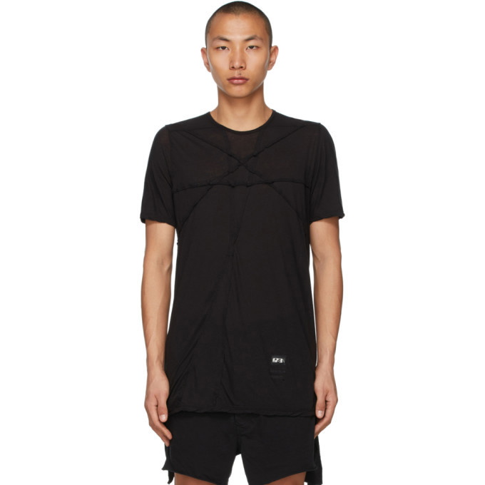 Photo: Rick Owens Drkshdw Black Asymmetric Seams Level T-Shirt