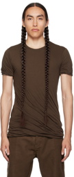 Rick Owens Brown Double T-Shirt