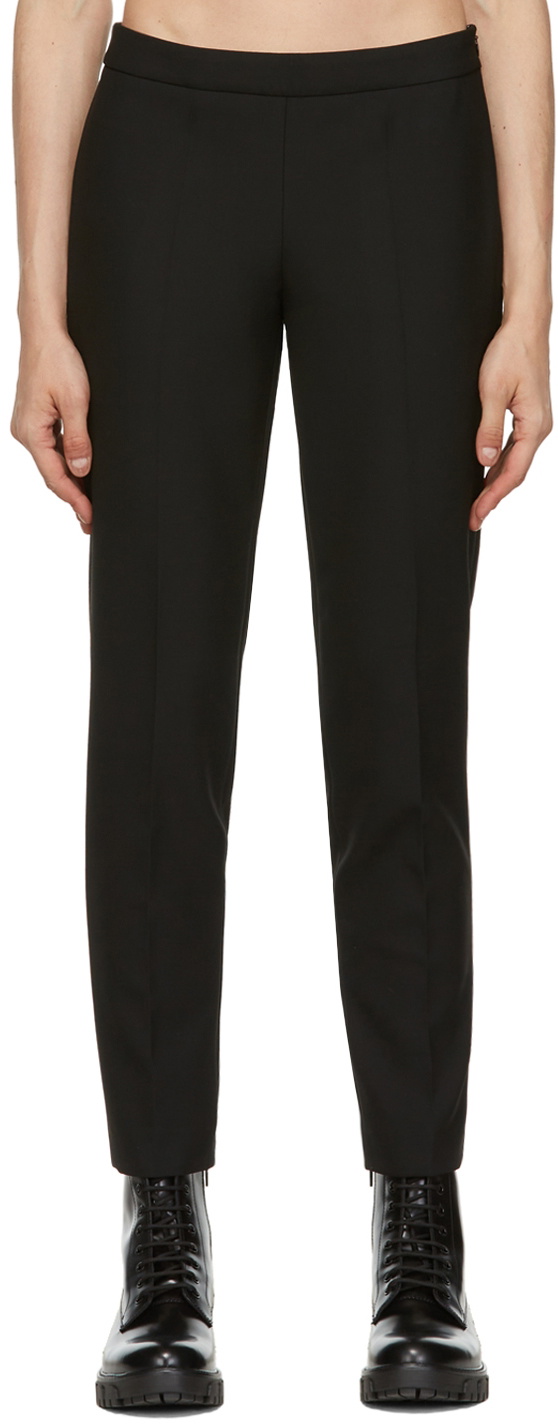 Boss Black Polyester Trousers BOSS