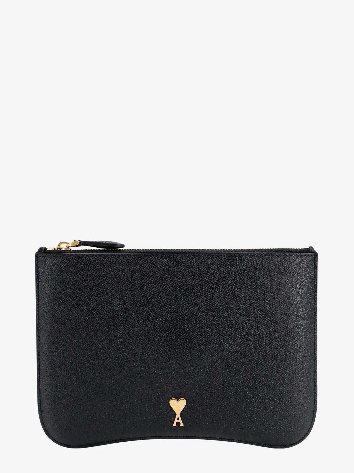 クラッチバッグ Ami Paris Leather clutch Black Ami Paris Clutch Black Womens AMI