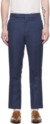 Ralph Lauren Purple Label Blue Gregory Suit Trousers