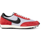 NIKE - Daybreak Leather-Trimmed Suede and Mesh Sneakers - Red