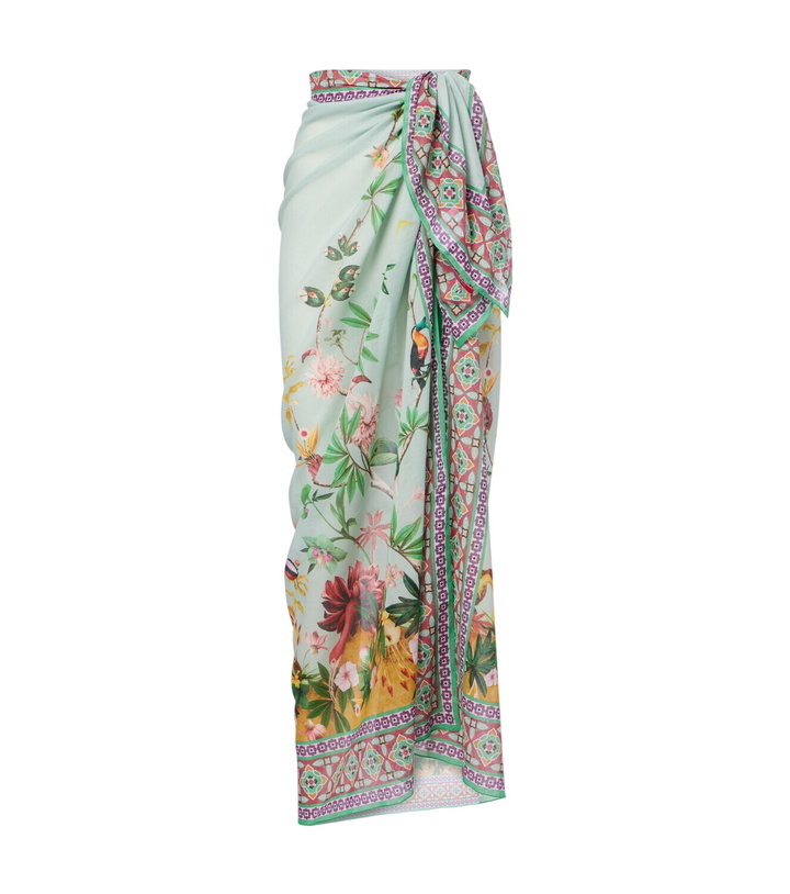 Photo: La DoubleJ Floral cotton voile beach cover-up