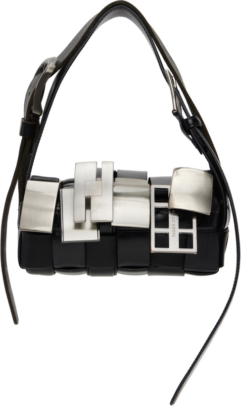 Photo: HODAKOVA Black Buckle Baguette Bag