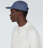 Loro Piana Baseball linen cap