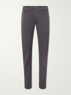 Canali - Straight-Leg Garment-Dyed Jeans - Gray