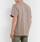 John Elliott - University Oversized Slub Cotton-Jersey T-Shirt - Brown