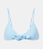 Coperni Floral-appliqué bikini top