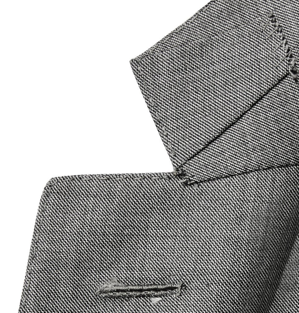 TOM FORD - Grey O'Connor Slim-Fit Super 110s Wool-Sharkskin TOM FORD - Grey O'Connor Slim-Fit Super 110s Wool-Sharkskin