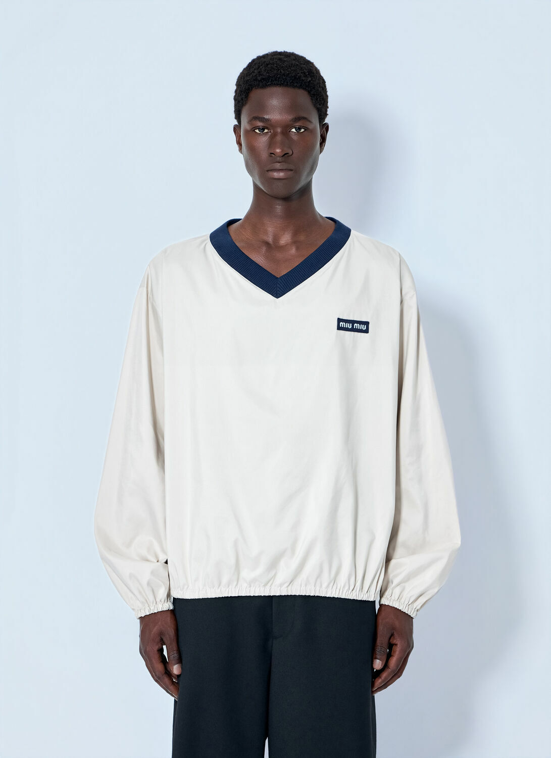 Miu Miu Technical Pongé Sweatshirt