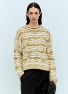 Bottega Veneta Distorted Stripe Knit Sweater
