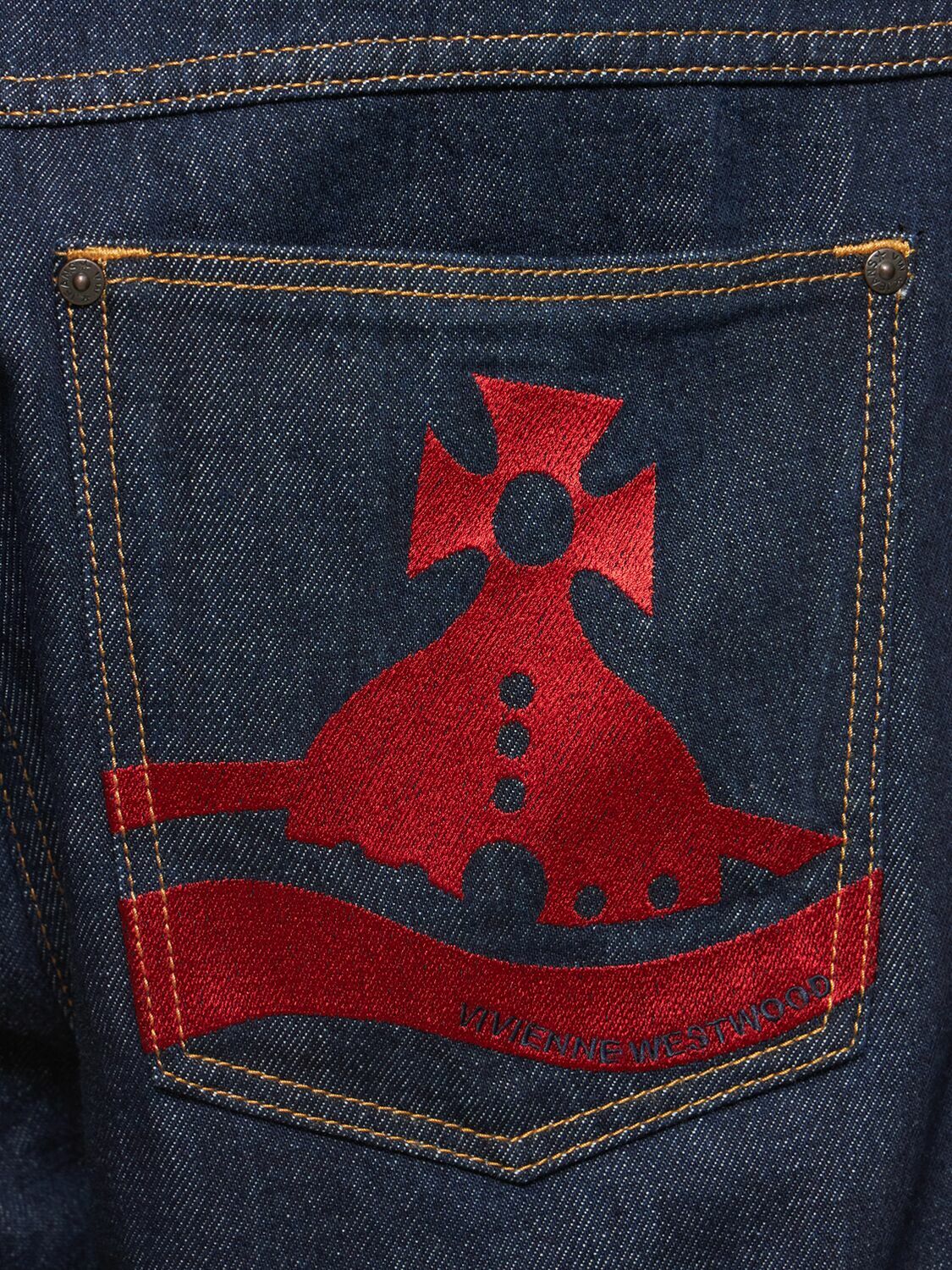 VIVIENNE WESTWOOD Ranch Mid Rise Straight Jeans Vivienne VIVIENNE WESTWOOD Ranch Mid Rise Straight Jeans Vivienne