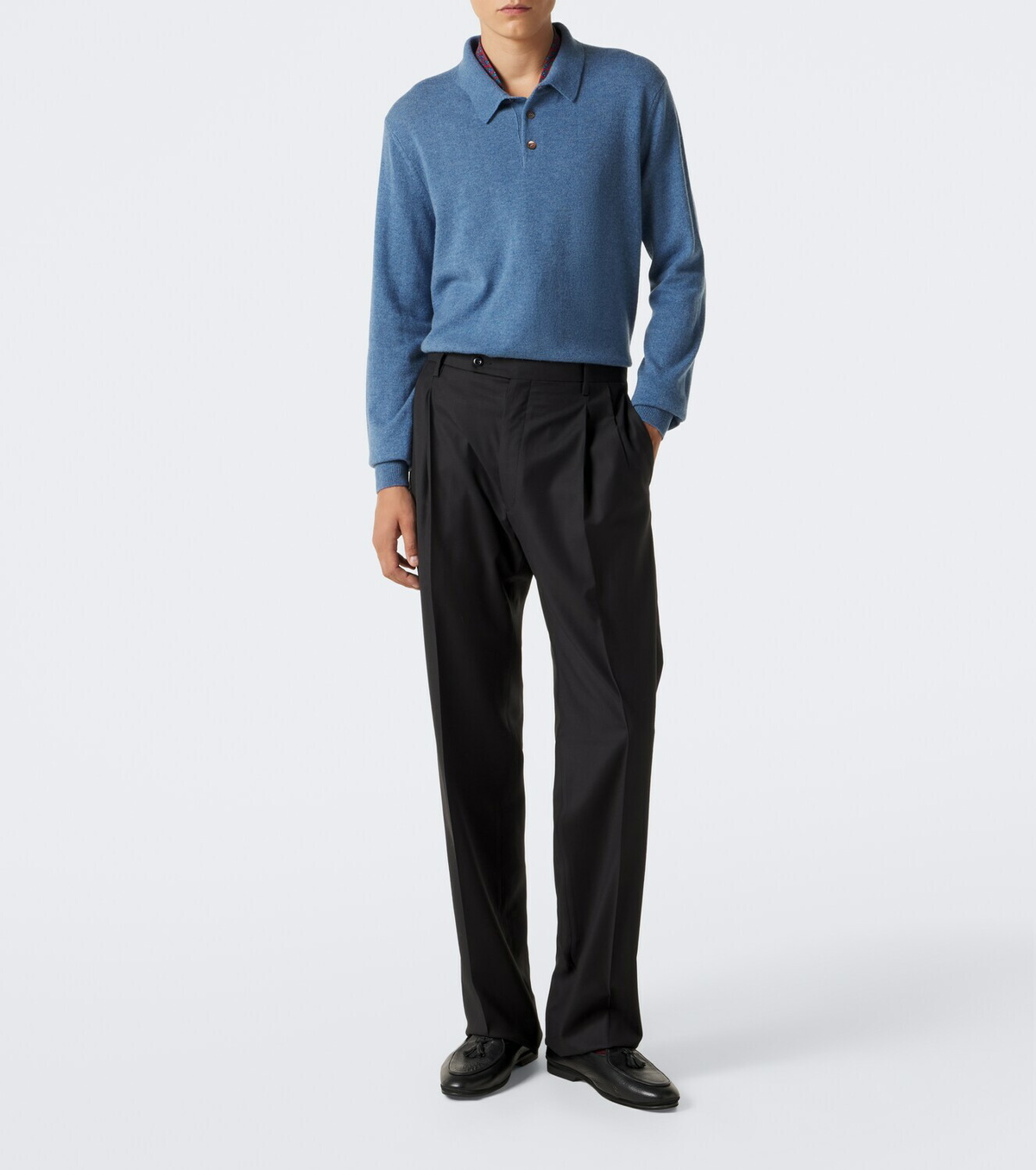 Rubinacci Virgin wool wide-leg pants