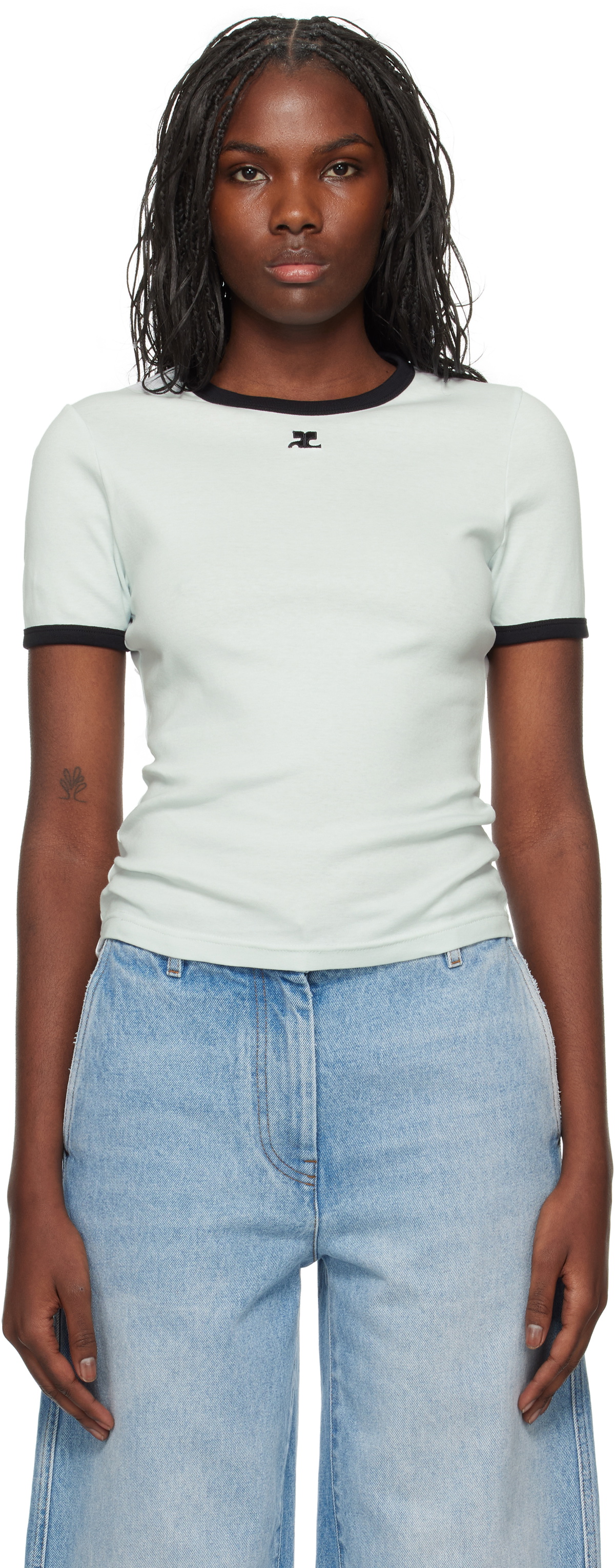 courrèges Women's Signature Contrast Shirt Red